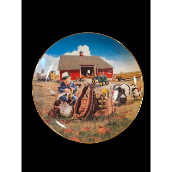 Lot Set Of Three Collection Farming Plates John Deere - Picture 6 of 7